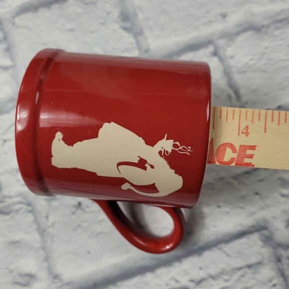 Eat, Drink & Be Merry Santa Silhouette Red Mug - Picture 9 of 12